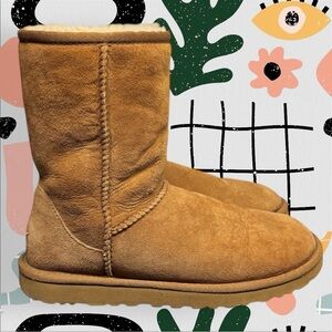 Ugg | Classic Short Chestnut Sheepskin Fur Lined Boots